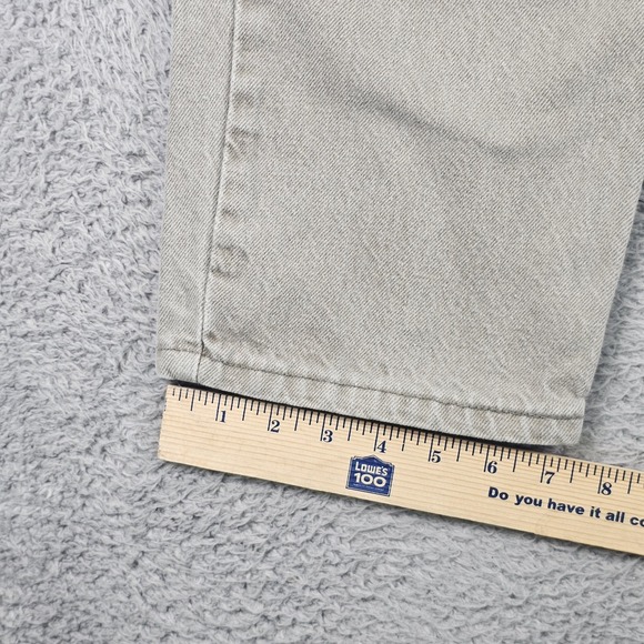 Vintage Levis 550 Jeans Mens 36x32 Gray Relaxed Fit Tapered Denim Made USA 90s - Picture 2 of 9